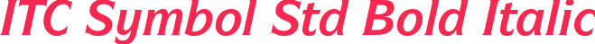 ITC Symbol Std Bold Italic